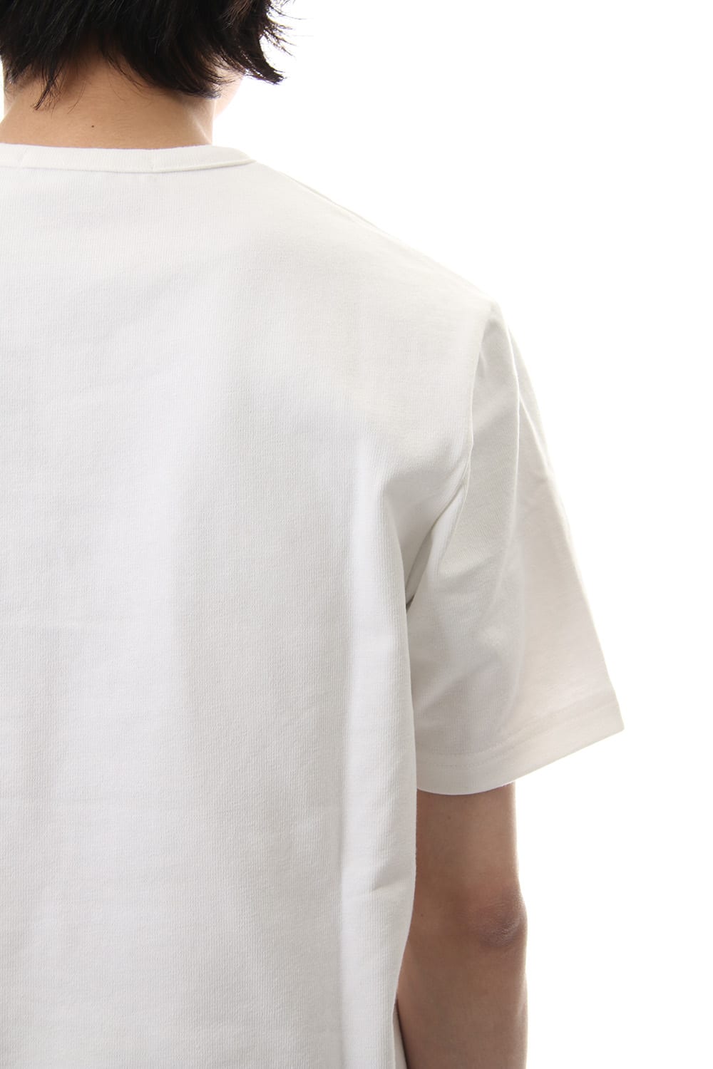 CREW NECK SIDEVENT S/S - White - CM-1802