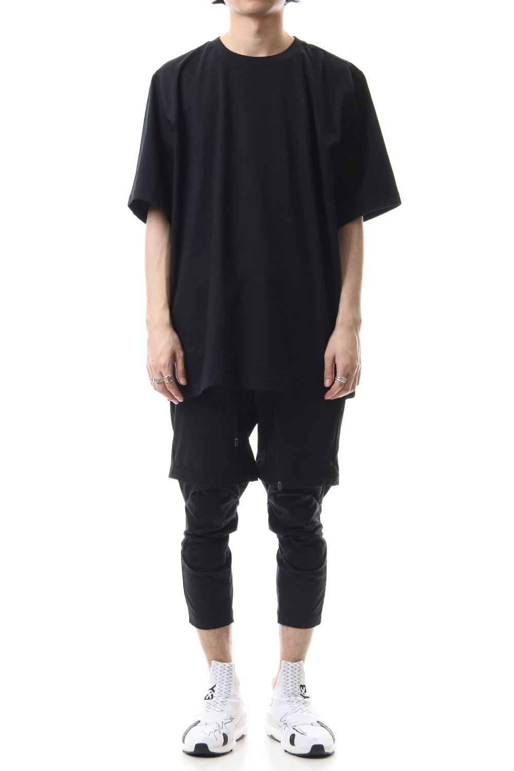 3/4 SURVIVAL LAYERED PANTS Black - CS-1815