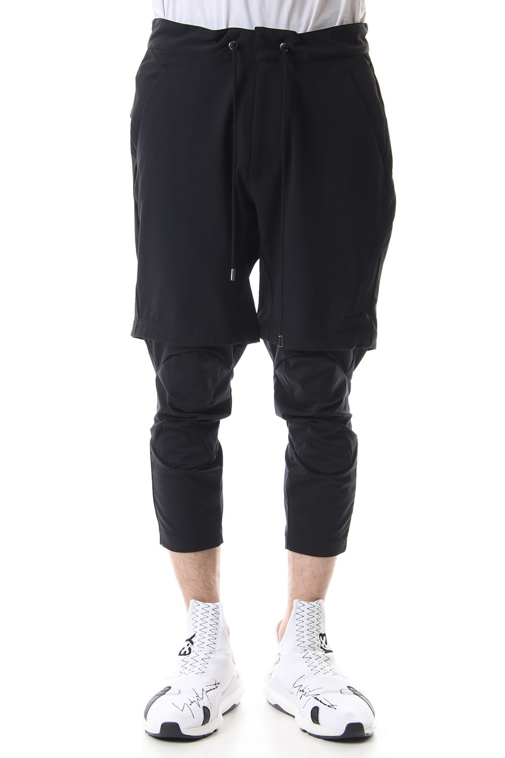 3/4 SURVIVAL LAYERED PANTS Black - CS-1815