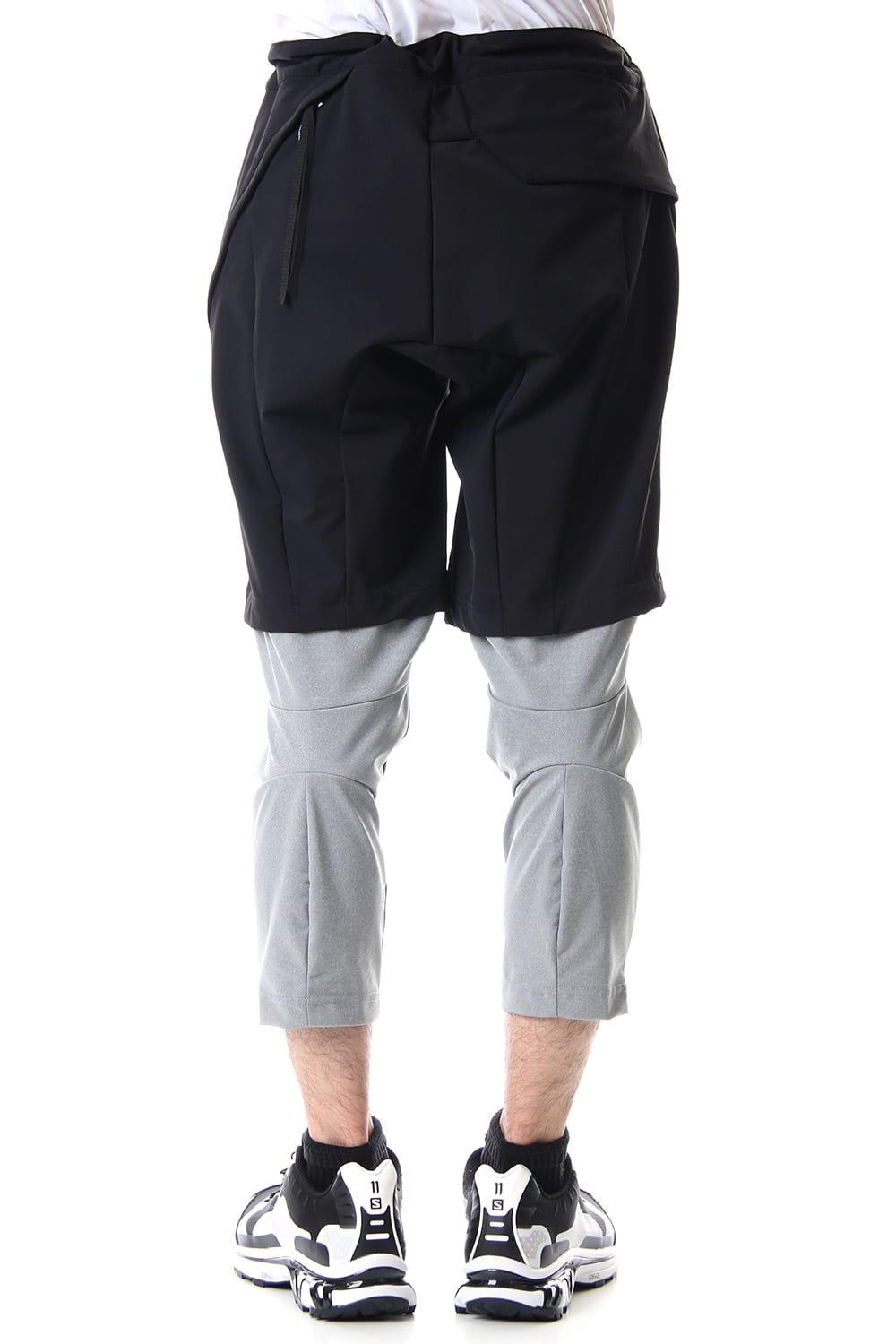 3/4 SURVIVAL LAYERED PANTS Black x Gray - CS-1815