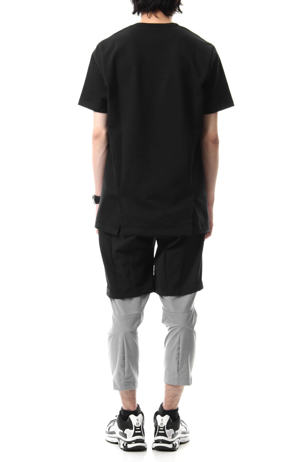 3/4 SURVIVAL LAYERED PANTS Black x Gray - CS-1815