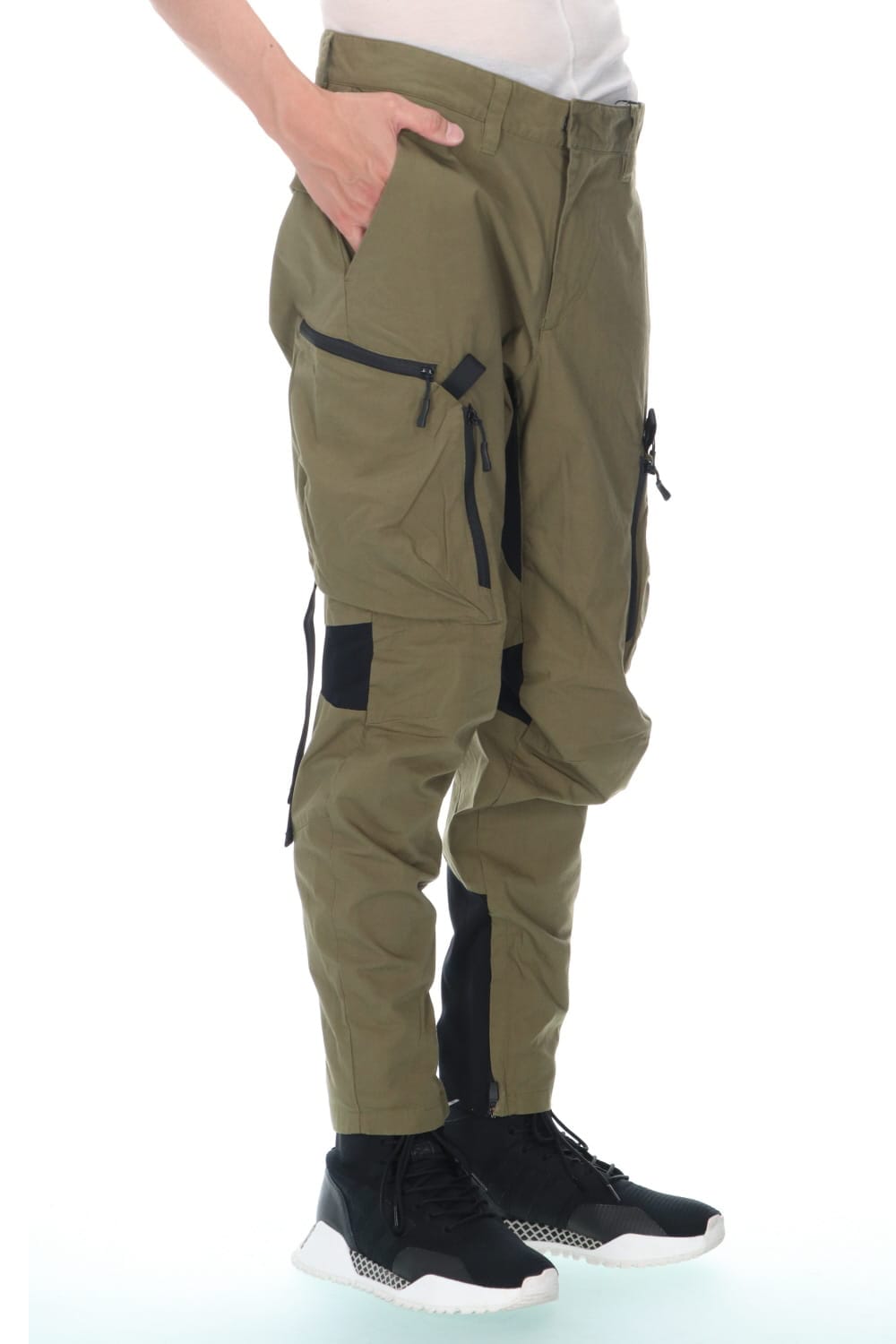 Quick Open System Cargo Pants - M.Green