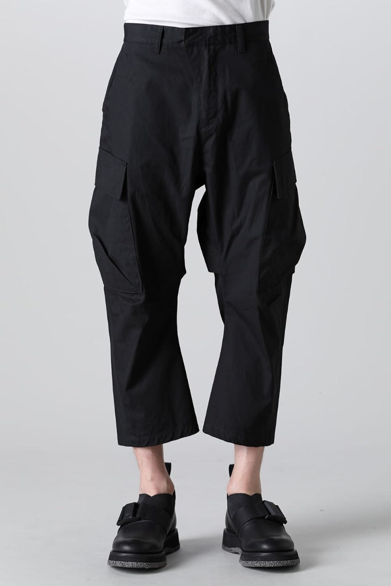 Ankle Cut Loose Cargo Pants