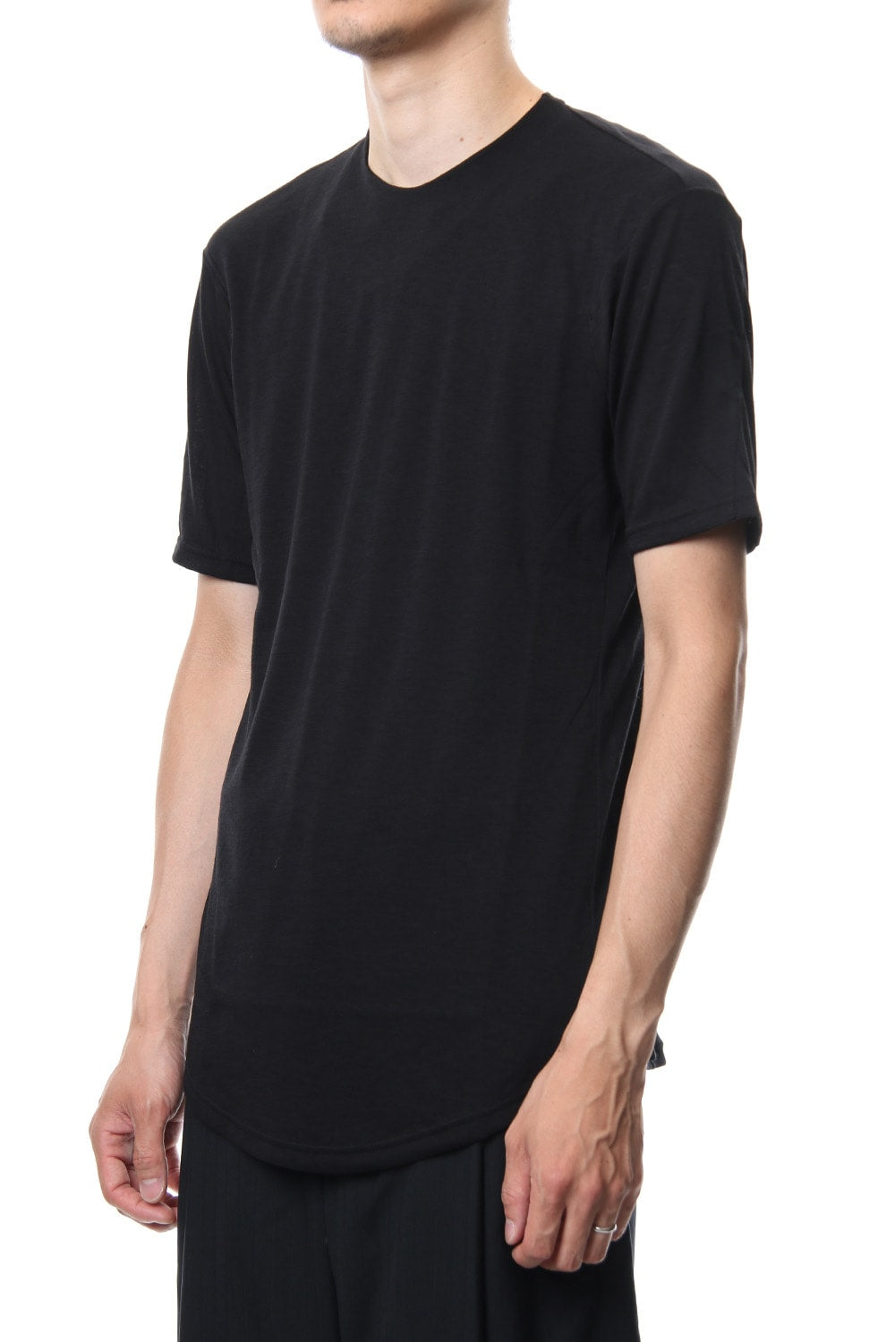 Short Sleeve Cotton Cashmere Fine Jersey