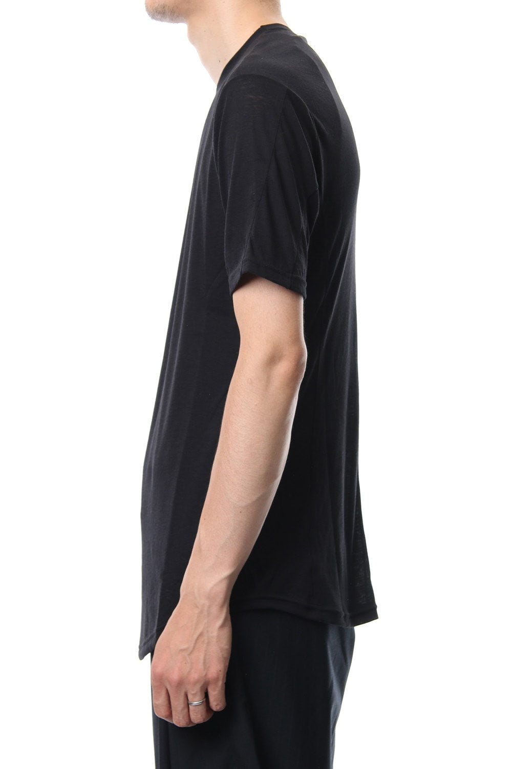 Short Sleeve Cotton Cashmere Fine Jersey