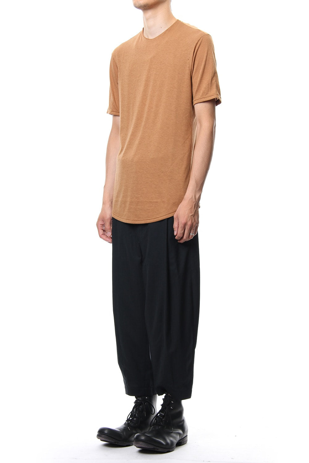 Short Sleeve Cotton Cashmere Fine Jersey