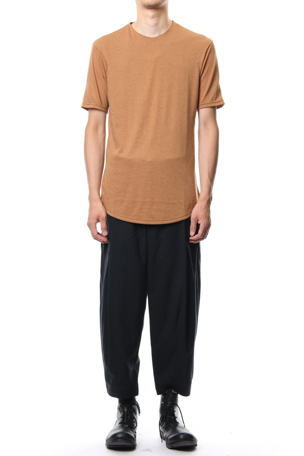 Short Sleeve Cotton Cashmere Fine Jersey