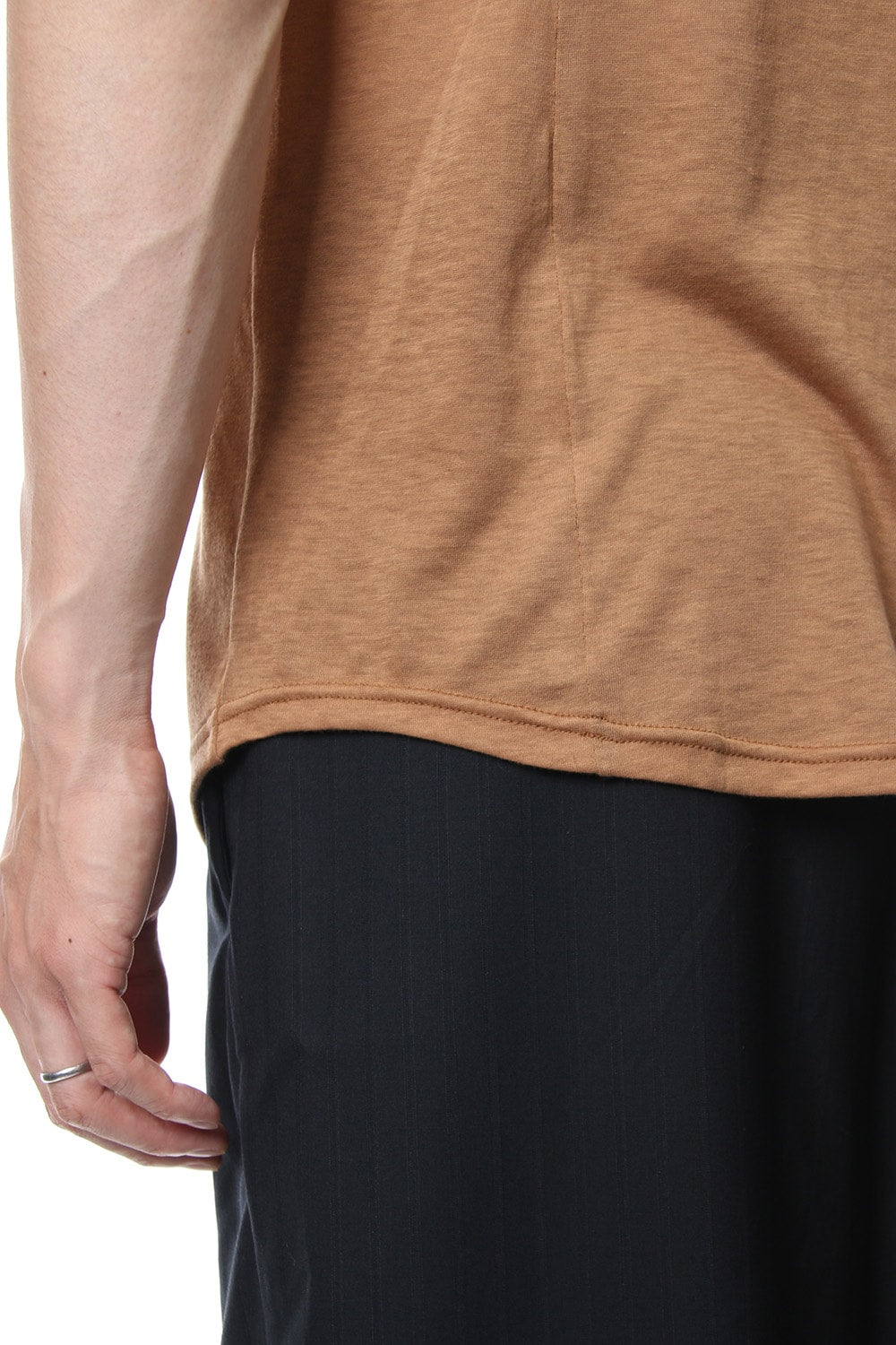 Short Sleeve Cotton Cashmere Fine Jersey