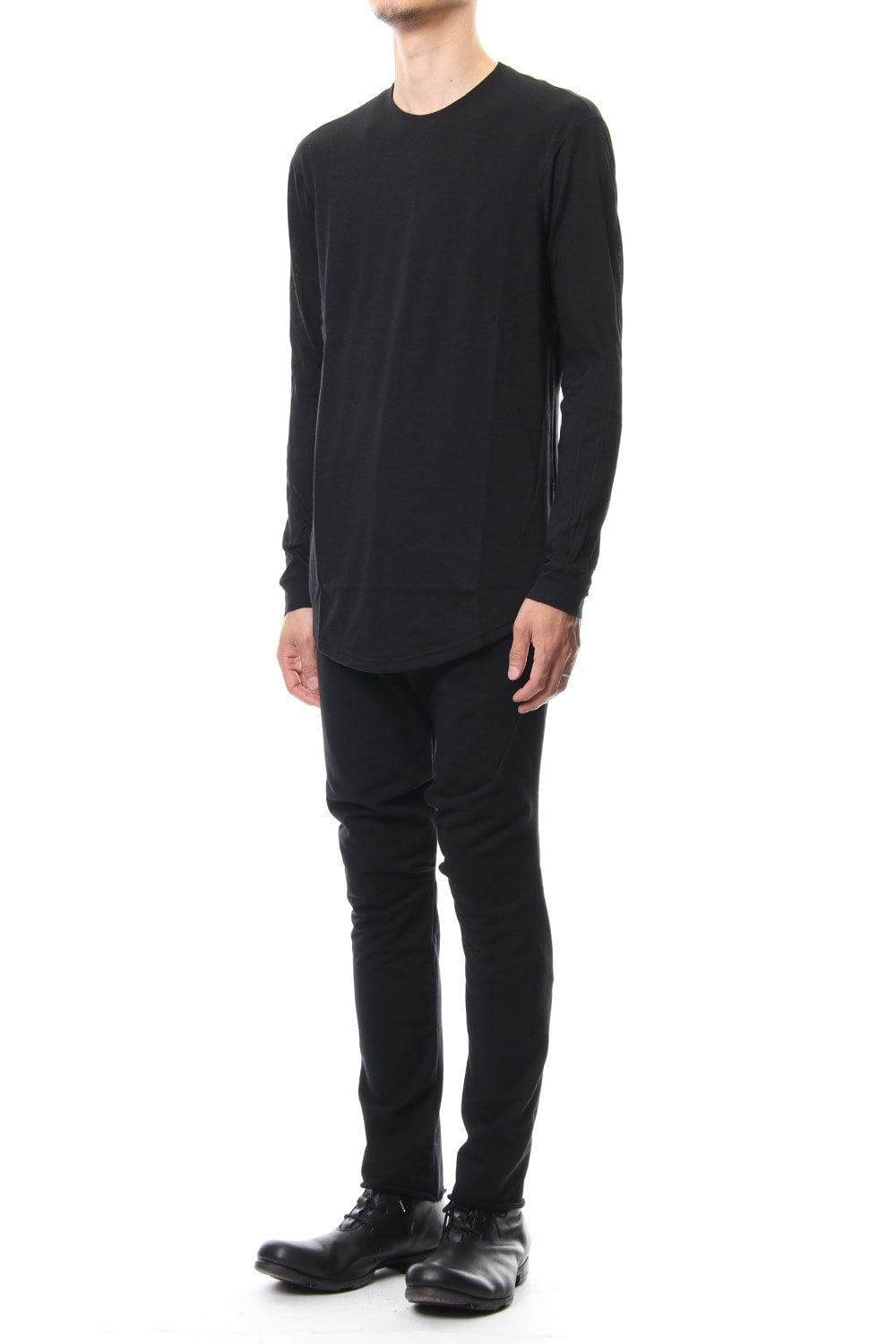 long Sleeve Cotton Cashmere Fine Jersey