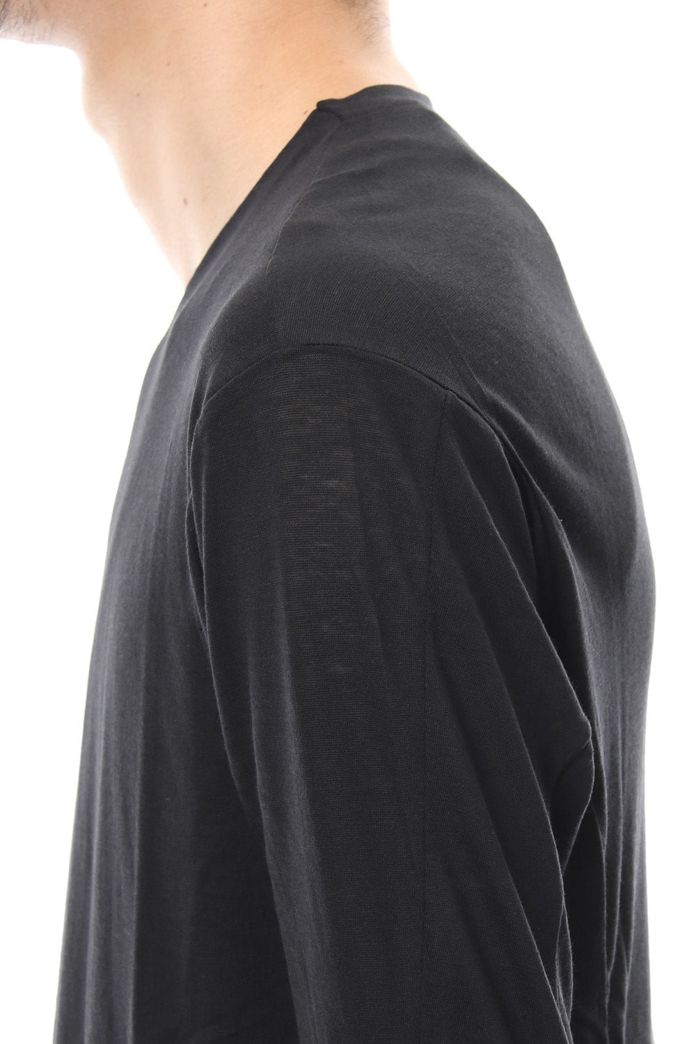 long Sleeve Cotton Cashmere Fine Jersey