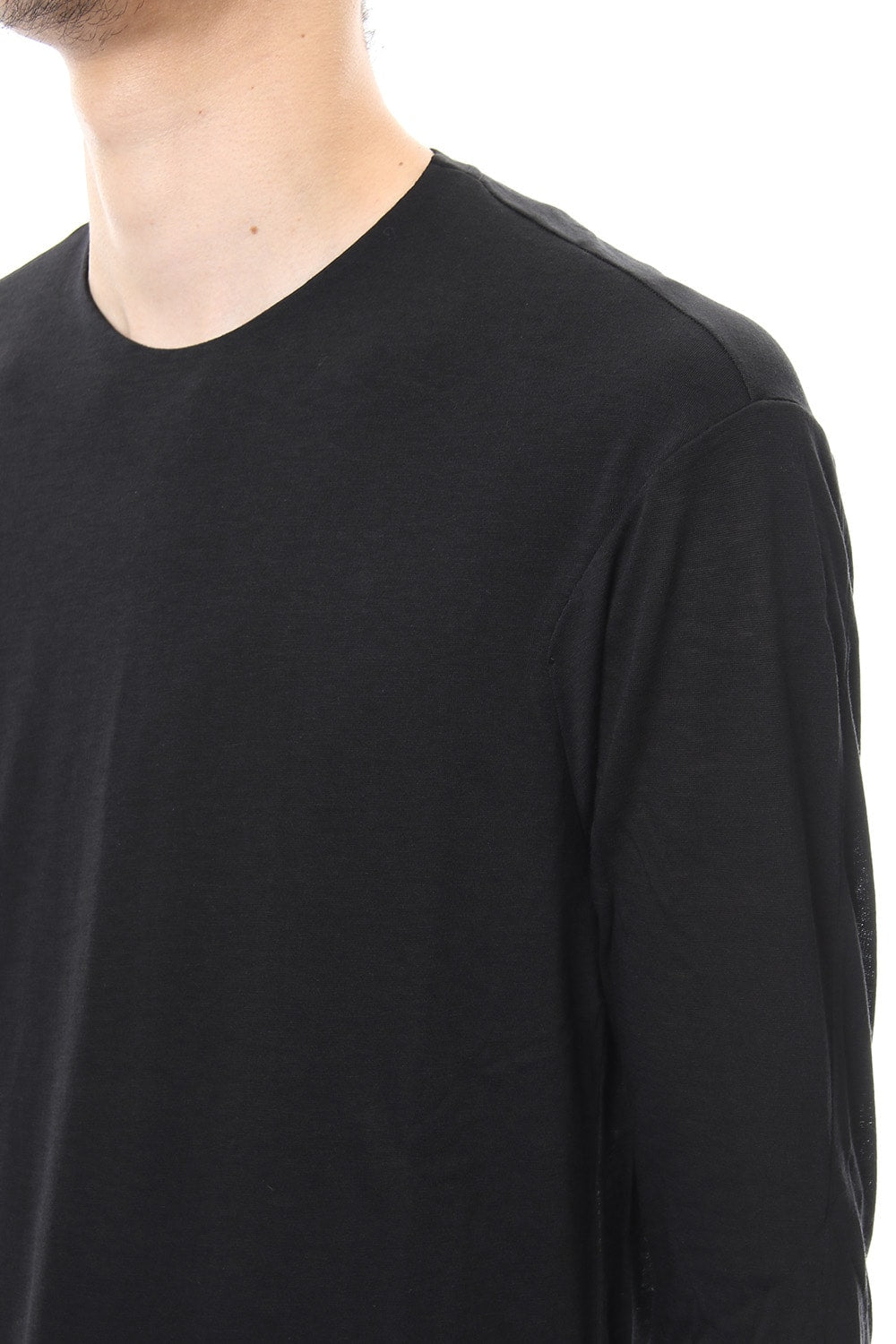 long Sleeve Cotton Cashmere Fine Jersey