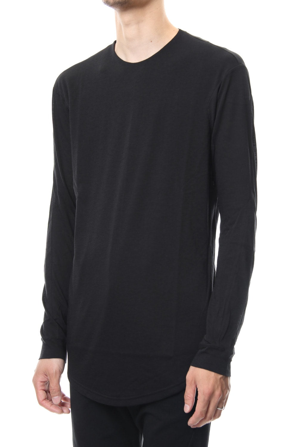 long Sleeve Cotton Cashmere Fine Jersey