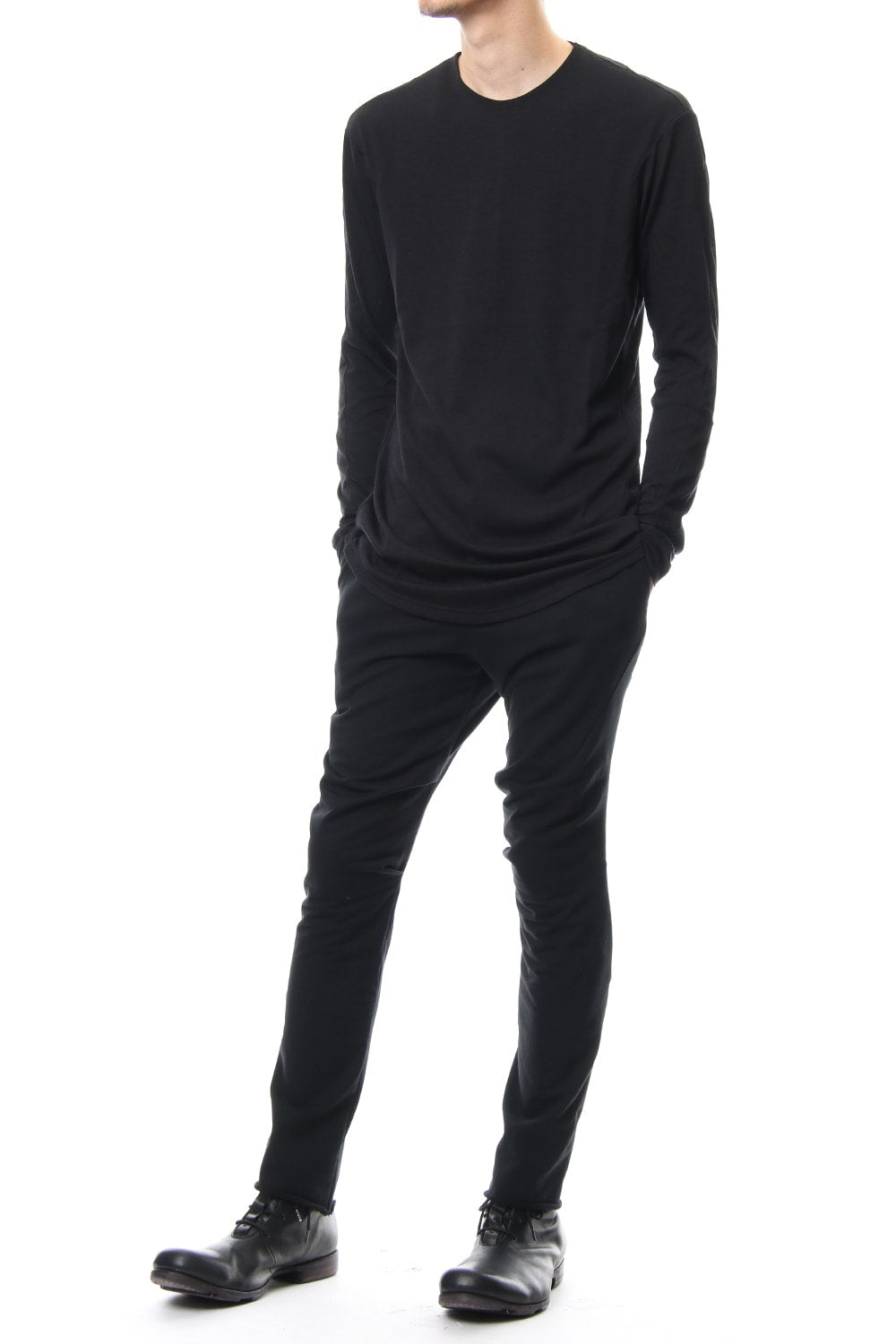 long Sleeve Cotton Cashmere Fine Jersey