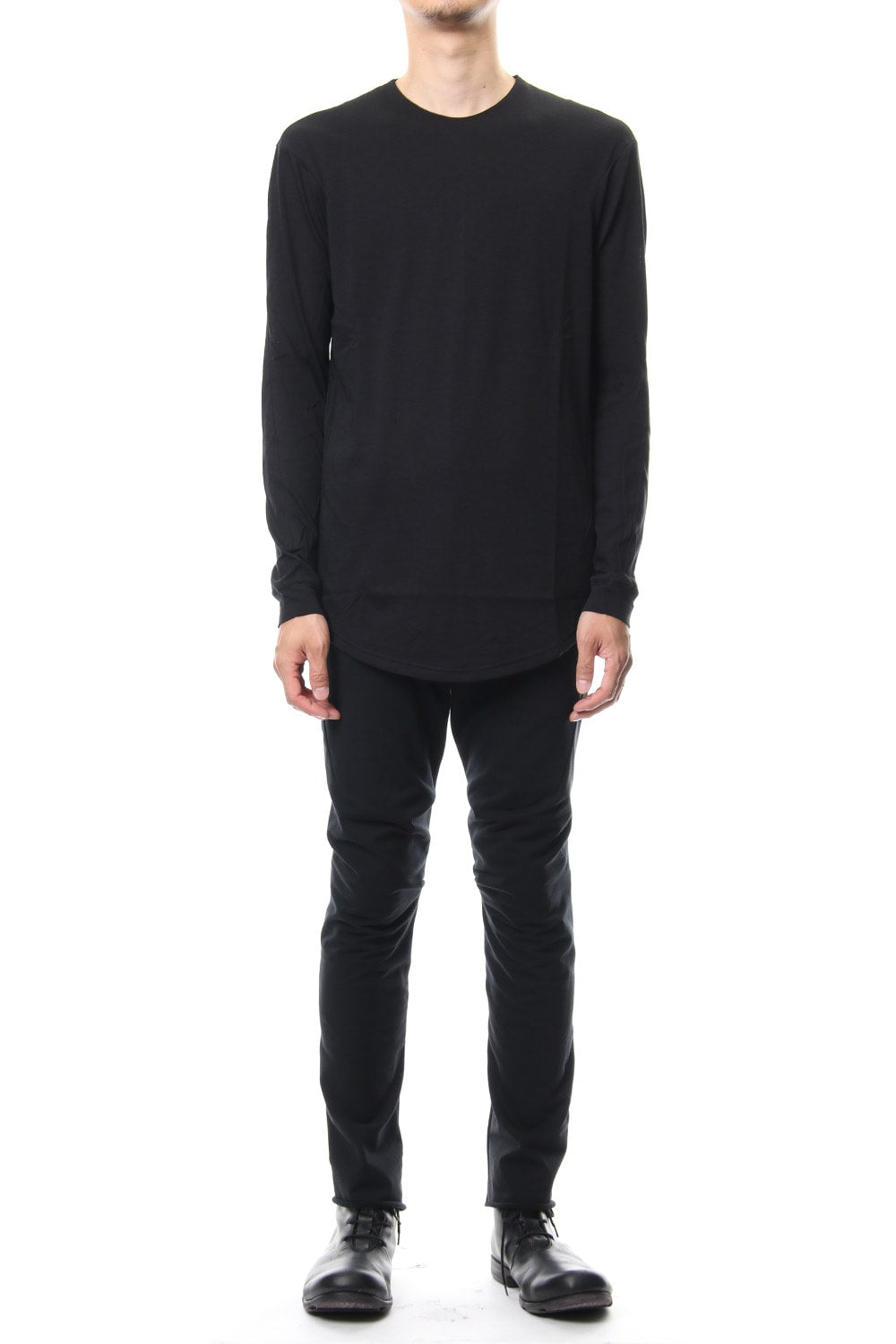 long Sleeve Cotton Cashmere Fine Jersey