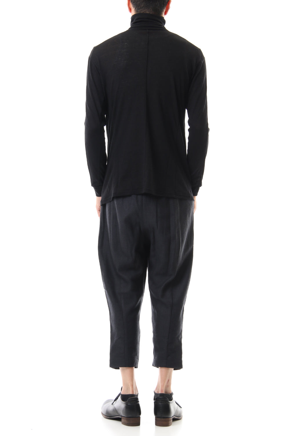 High neck  long sleave  cotton angora  jersey