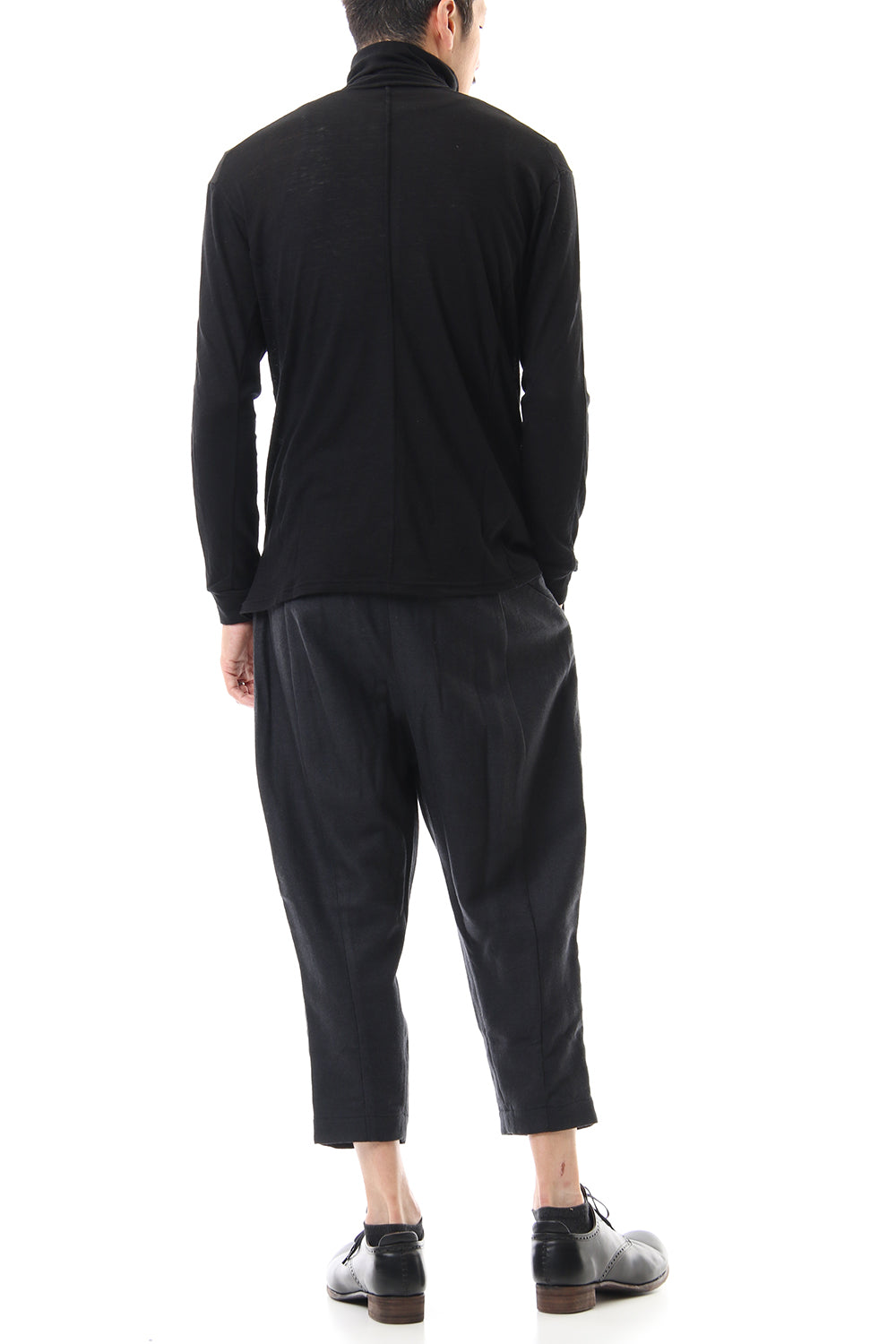 High neck  long sleave  cotton angora  jersey