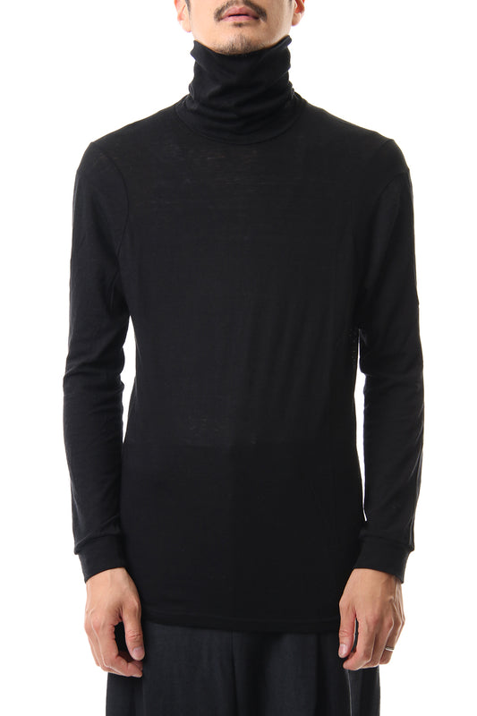 High neck  long sleave  cotton angora  jersey