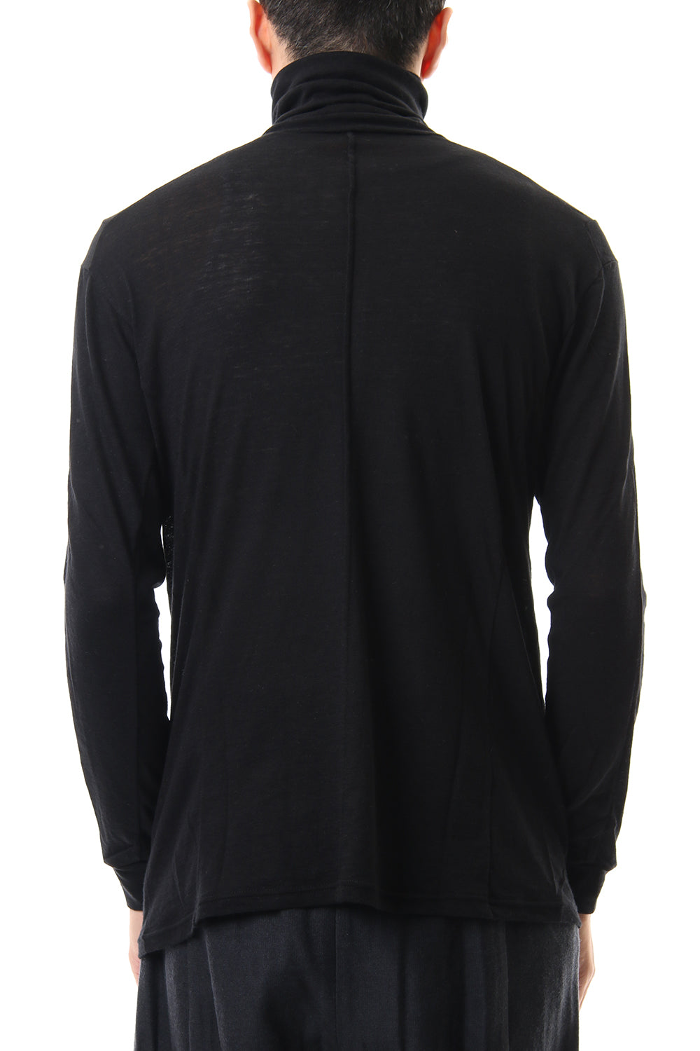 High neck  long sleave  cotton angora  jersey