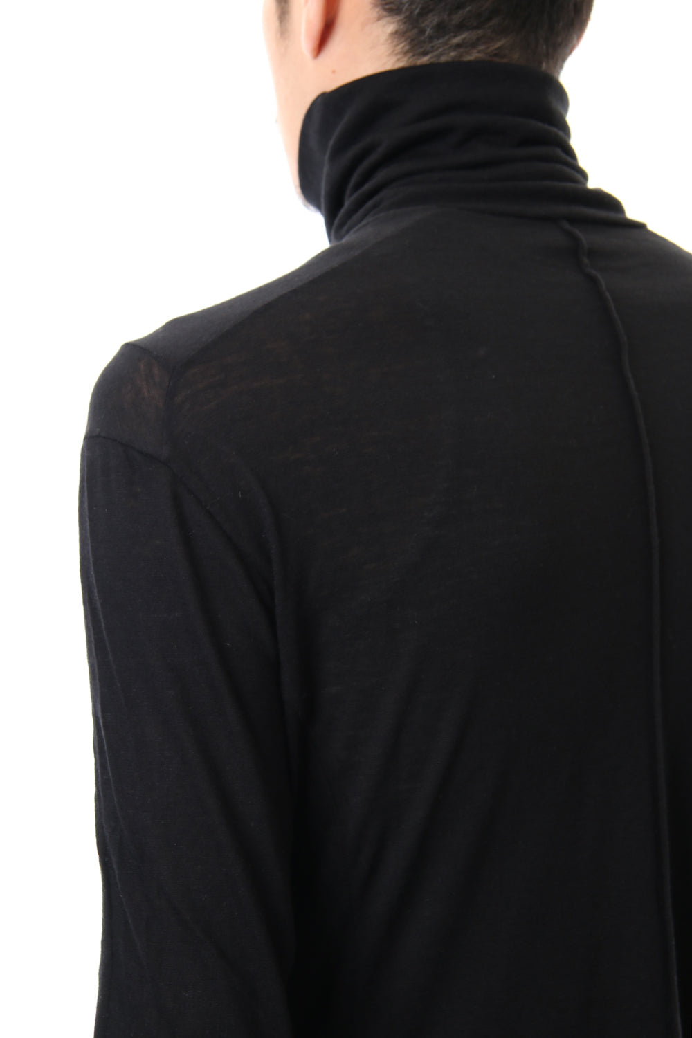 High neck  long sleave  cotton angora  jersey