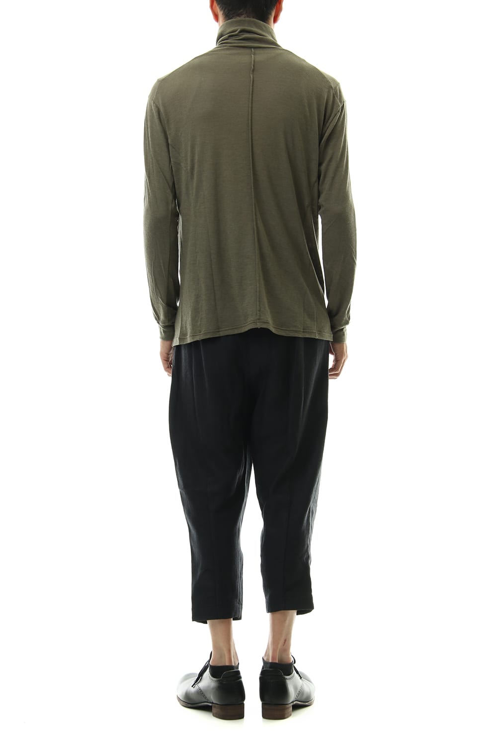 High neck  long sleave  cotton angora  jersey