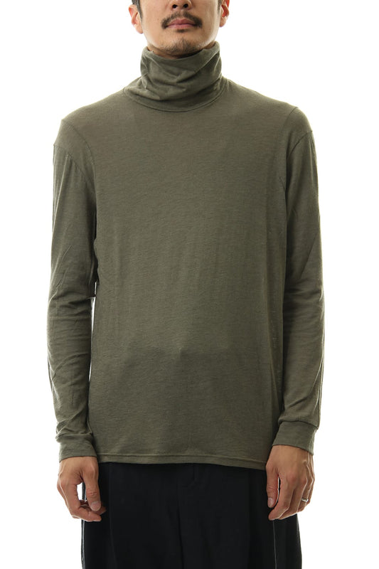 High neck  long sleave  cotton angora  jersey