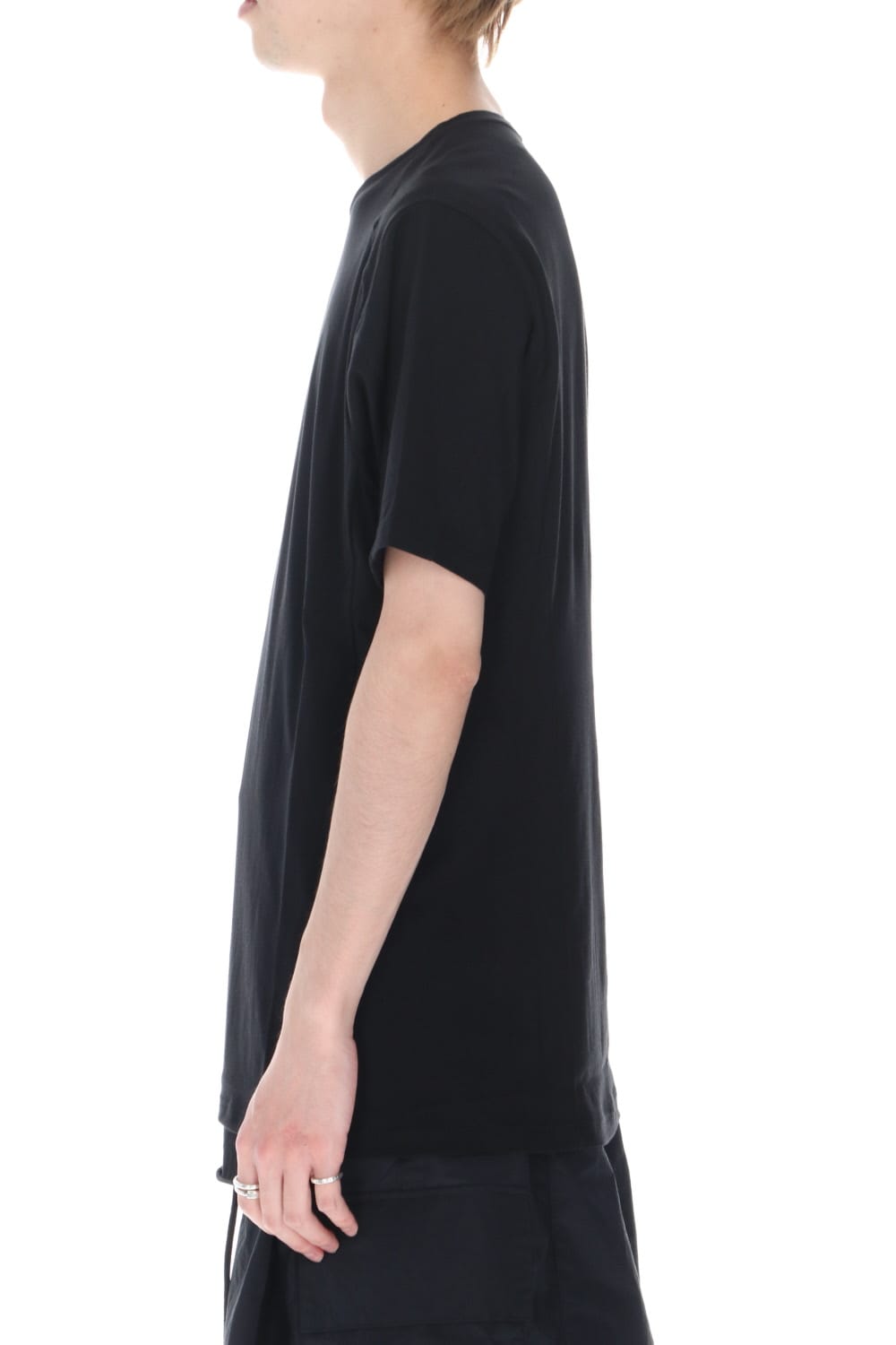 Short sleeve egyptian cotton jersey (SUVIN)  Black