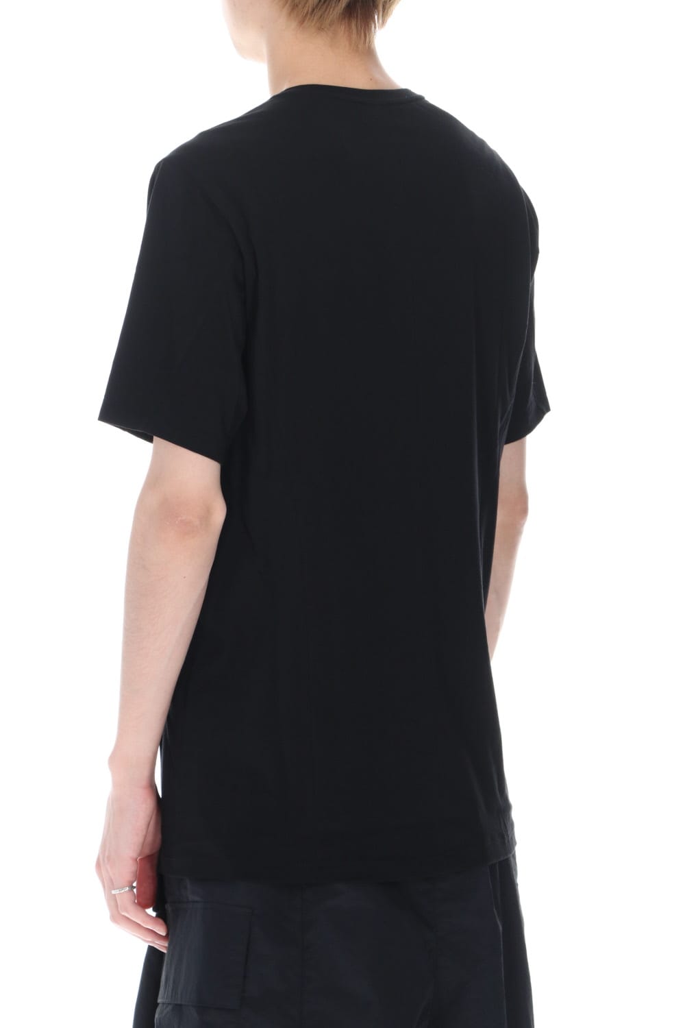 Short sleeve egyptian cotton jersey (SUVIN)  Black