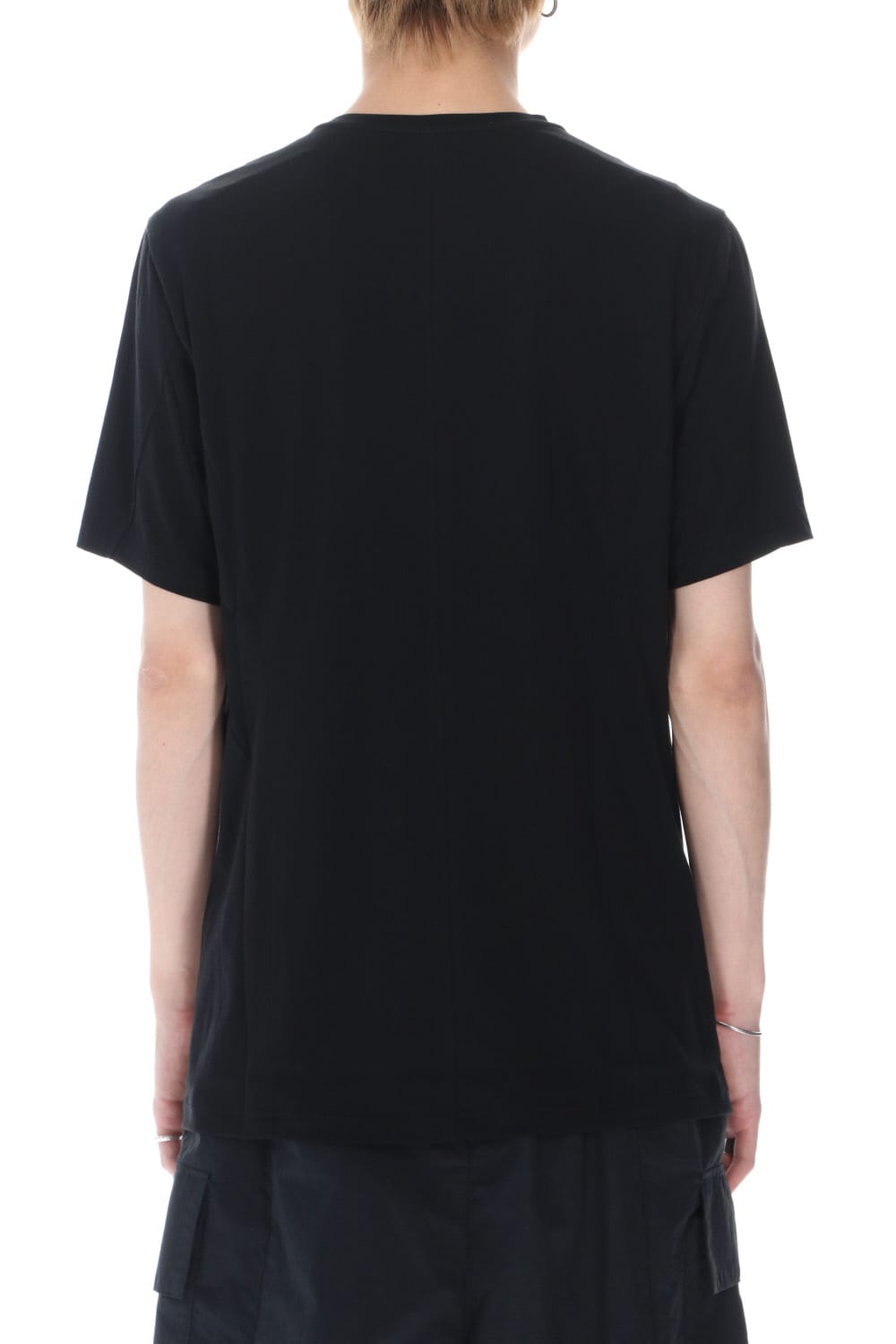 Short sleeve egyptian cotton jersey (SUVIN)  Black