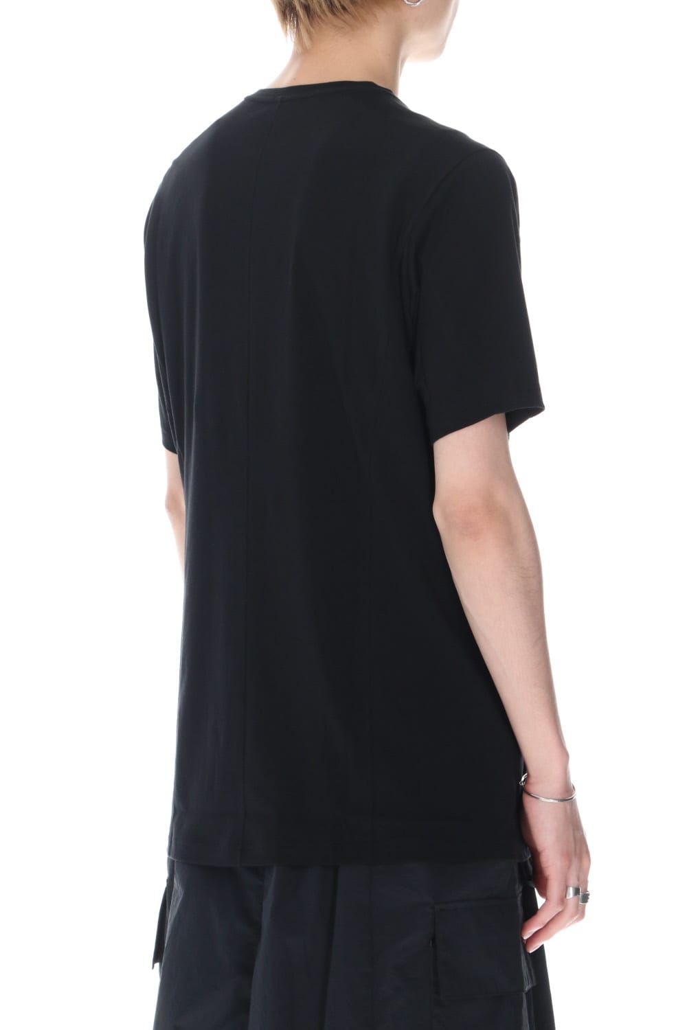 Short sleeve egyptian cotton jersey (SUVIN)  Black