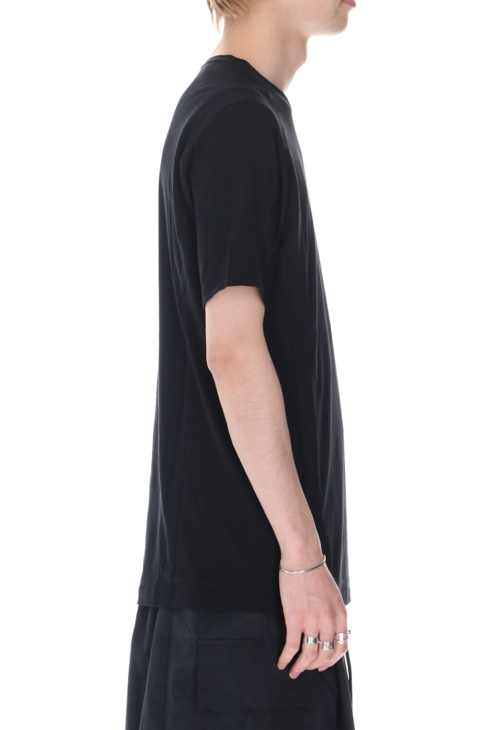 Short sleeve egyptian cotton jersey (SUVIN)  Black