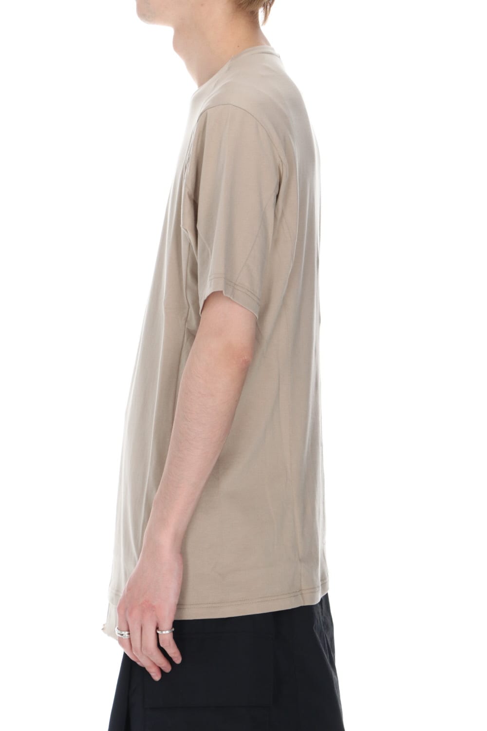 Short sleeve egyptian cotton jersey (SUVIN) Light Beige