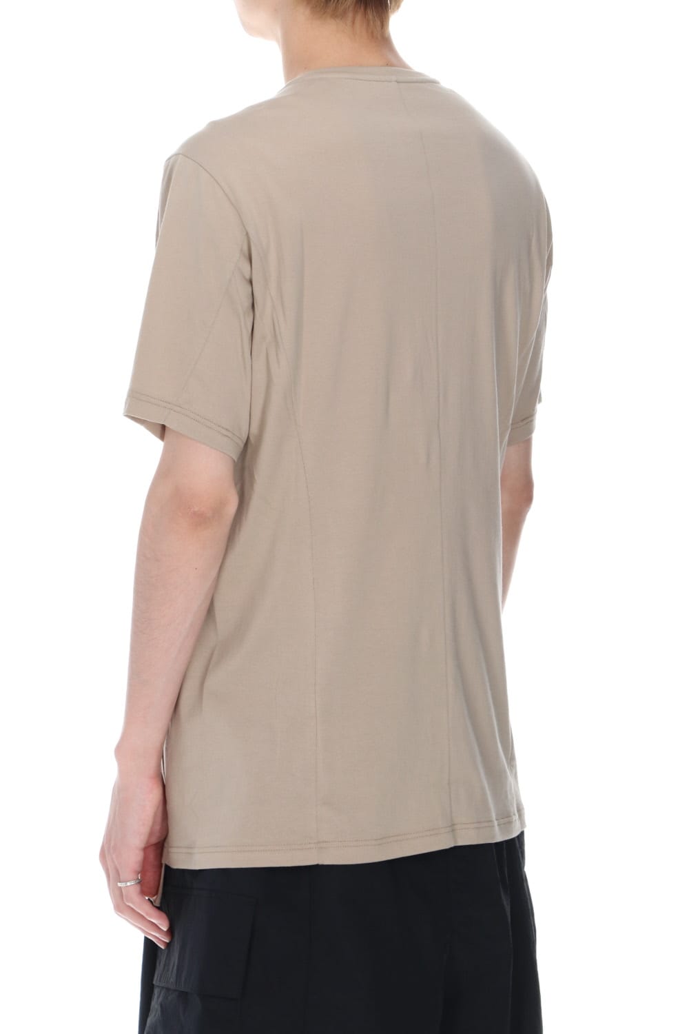 Short sleeve egyptian cotton jersey (SUVIN) Light Beige