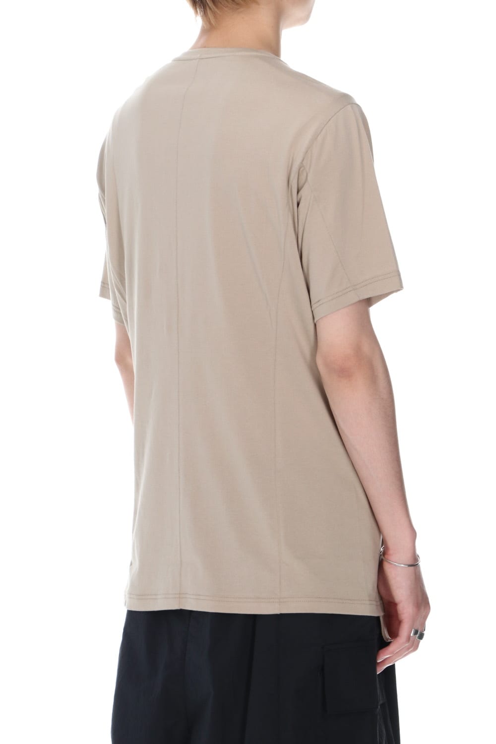 Short sleeve egyptian cotton jersey (SUVIN) Light Beige