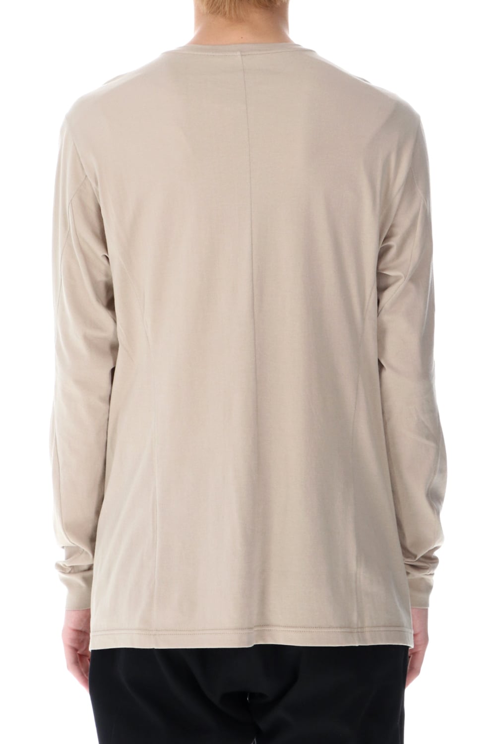 ロングスリーブ エジプシャン コットン ジャージー (SUVIN) ライトベージュ