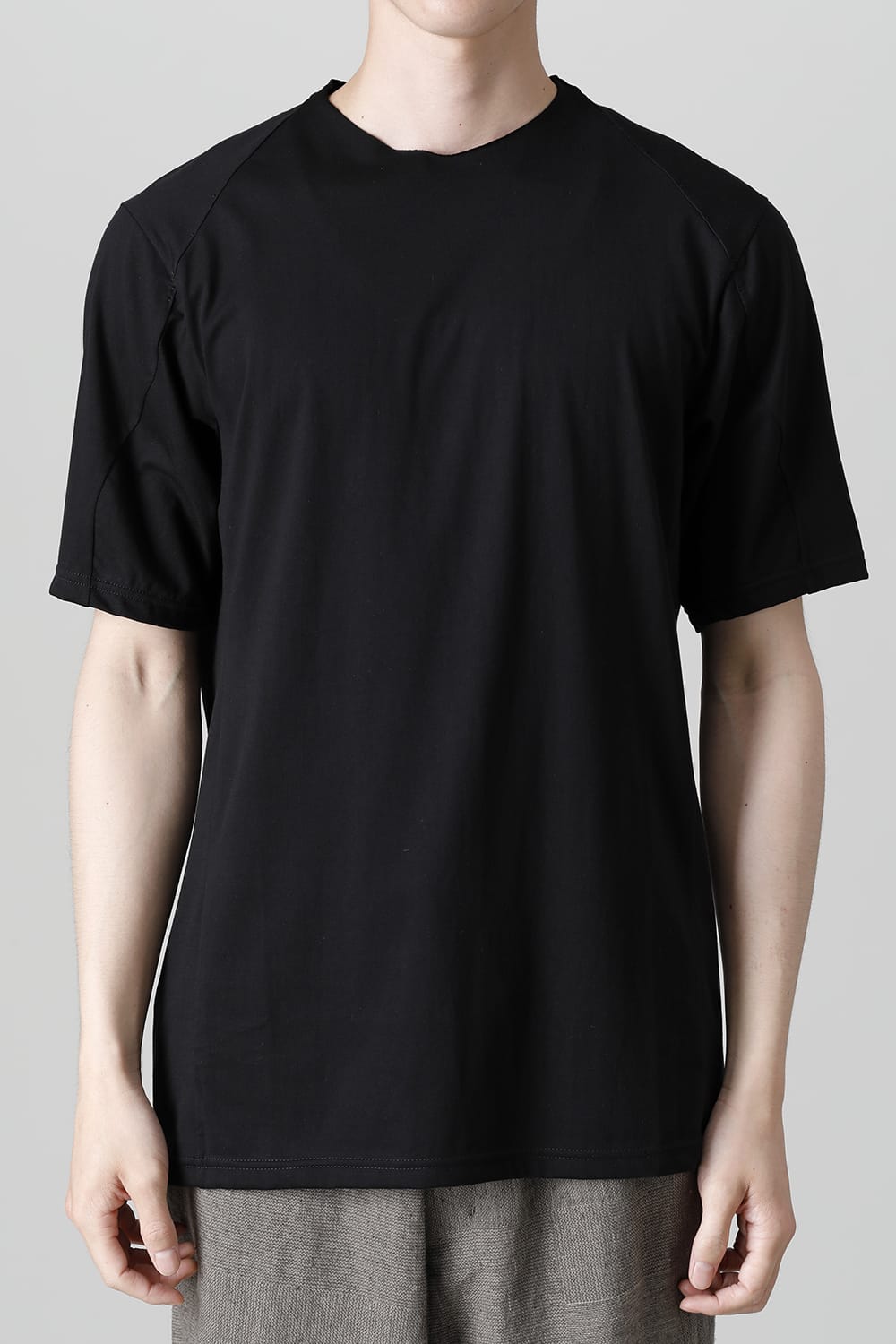 Short sleeve egyptian cotton jersey ( SUVIN )  Black