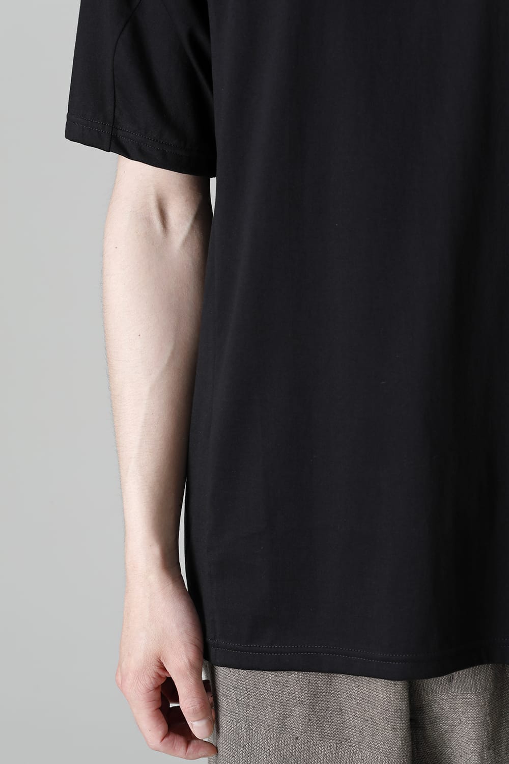 Short sleeve egyptian cotton jersey ( SUVIN )  Black