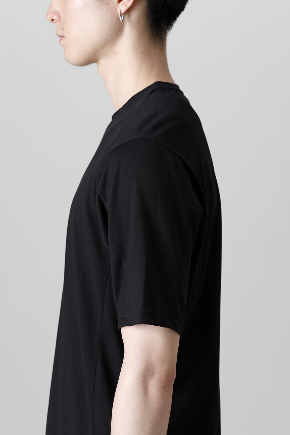 Short sleeve egyptian cotton jersey ( SUVIN )  Black