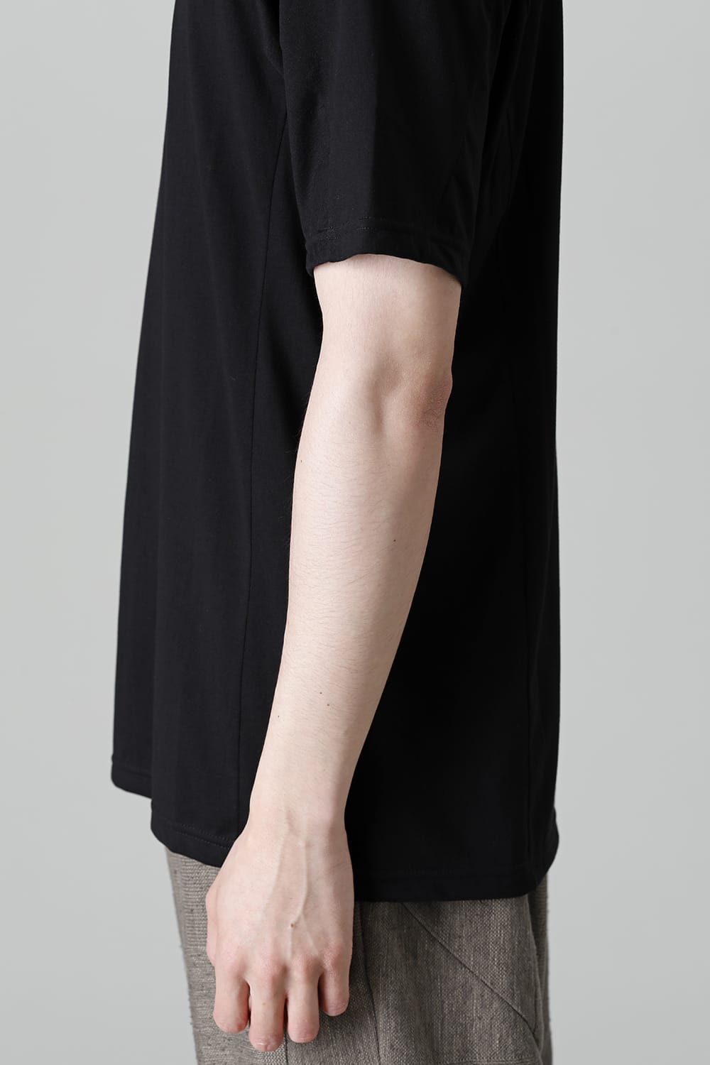 Short sleeve egyptian cotton jersey ( SUVIN )  Black