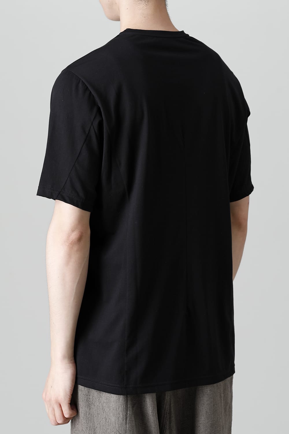 Short sleeve egyptian cotton jersey ( SUVIN )  Black