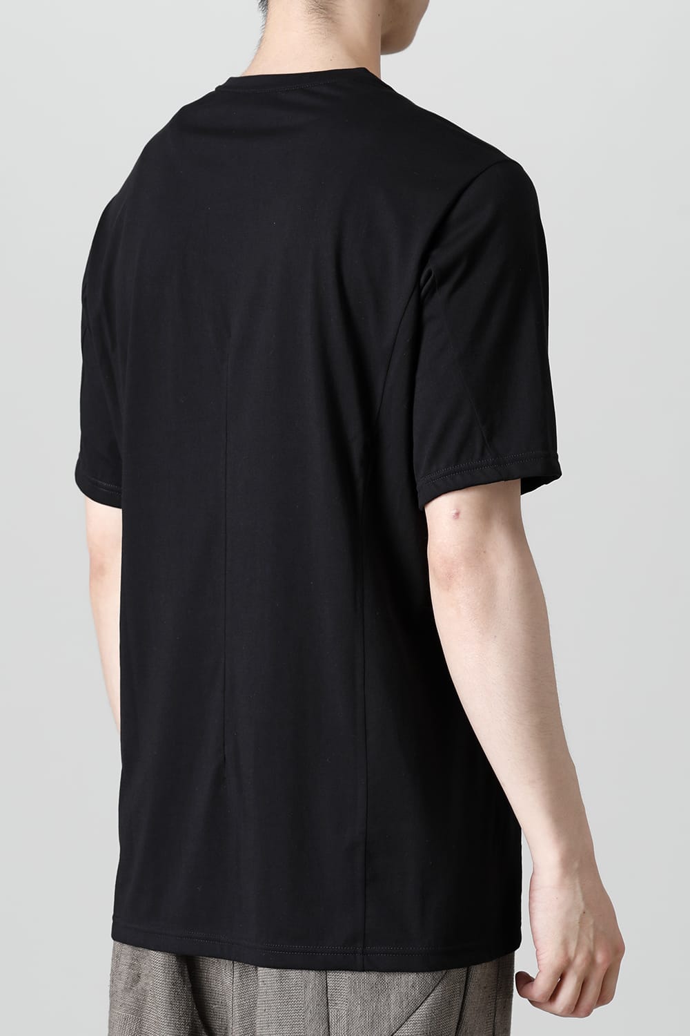 Short sleeve egyptian cotton jersey ( SUVIN )  Black