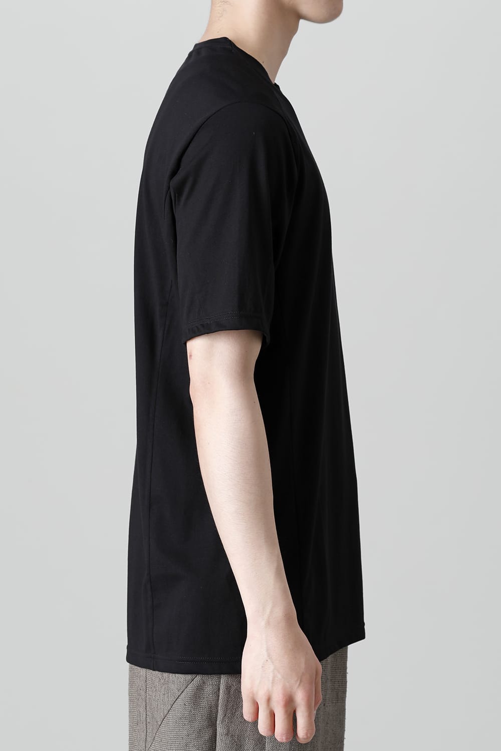 Short sleeve egyptian cotton jersey ( SUVIN )  Black