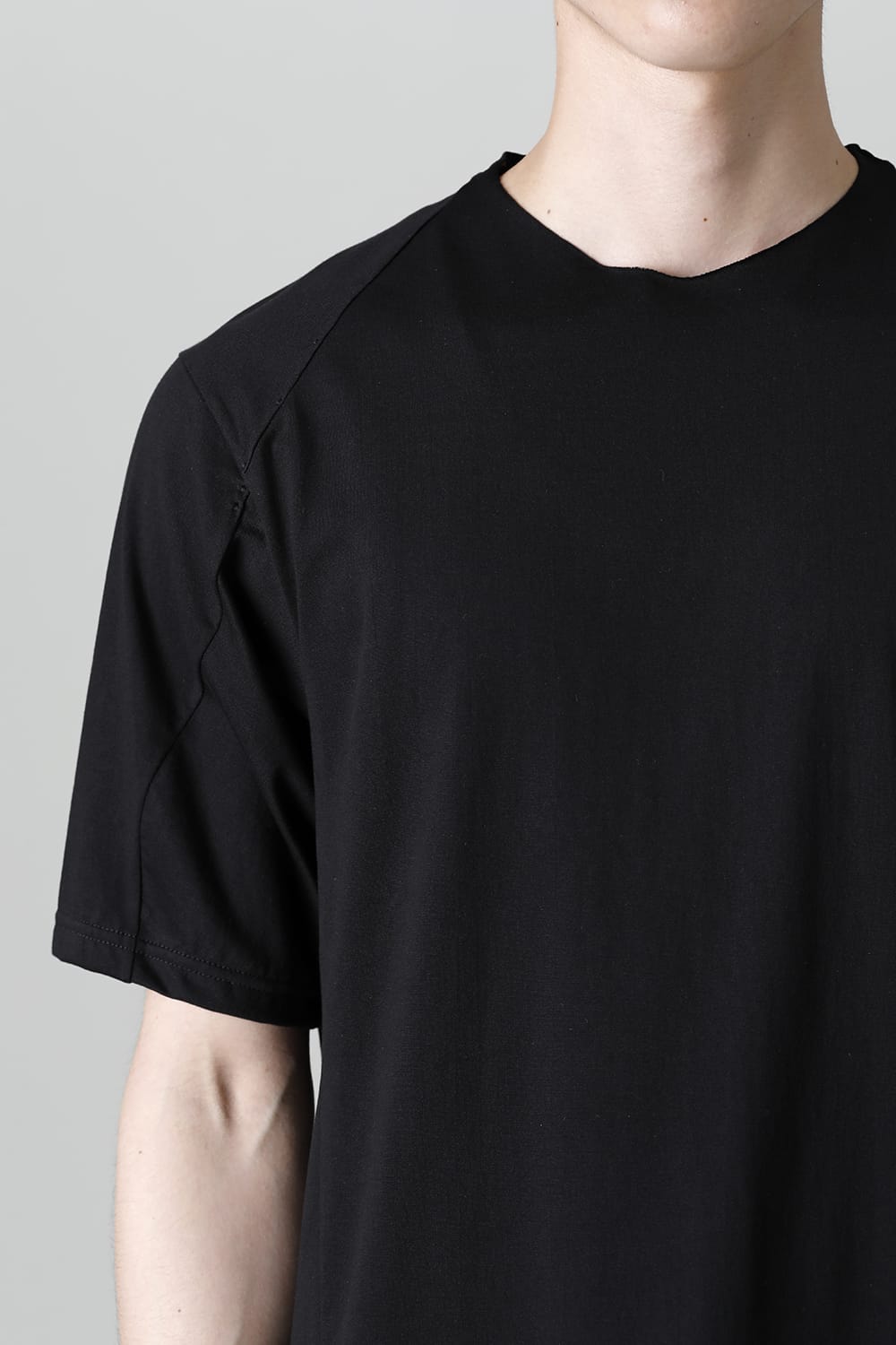 Short sleeve egyptian cotton jersey ( SUVIN )  Black