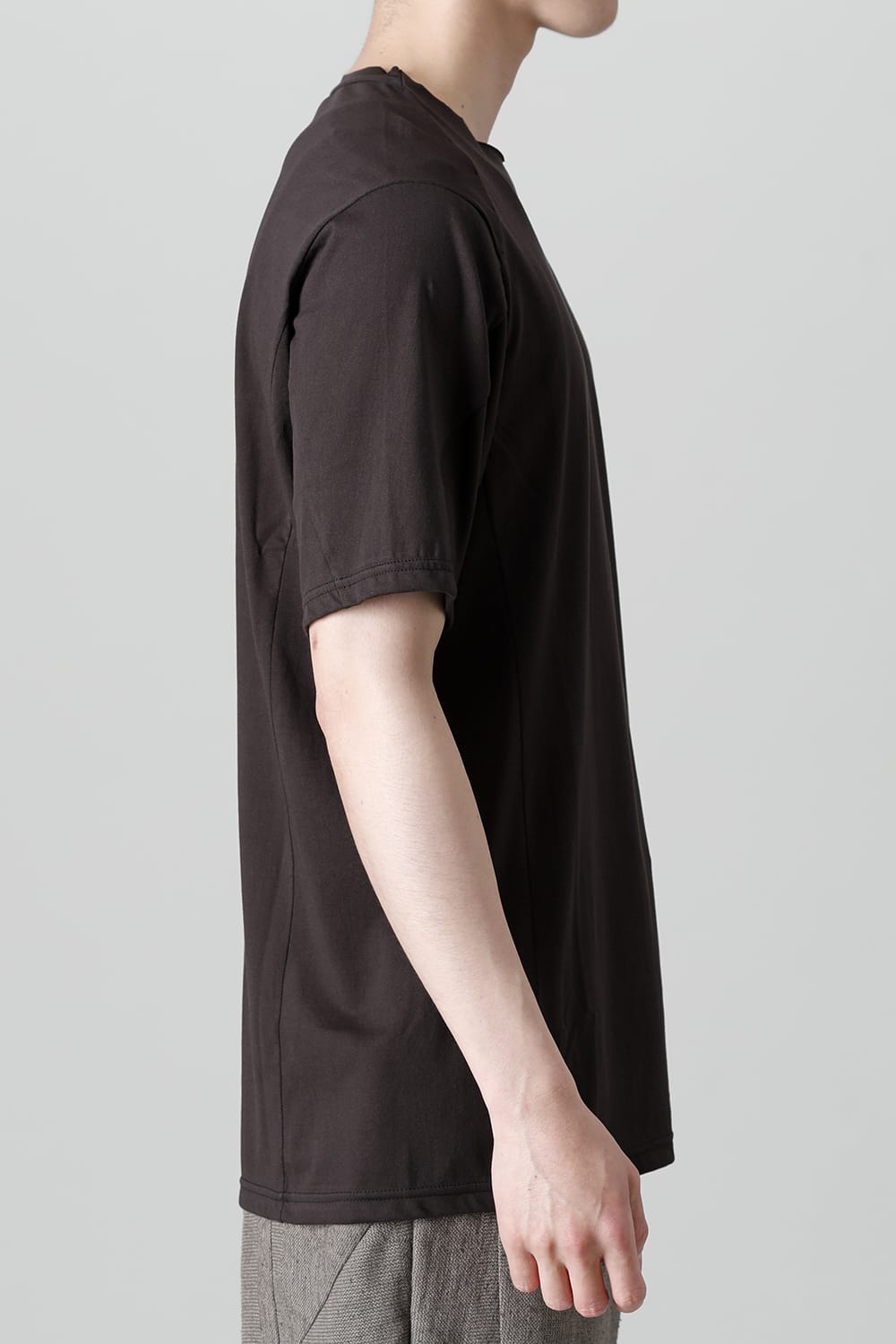 Short sleeve egyptian cotton jersey ( SUVIN )  Espresso