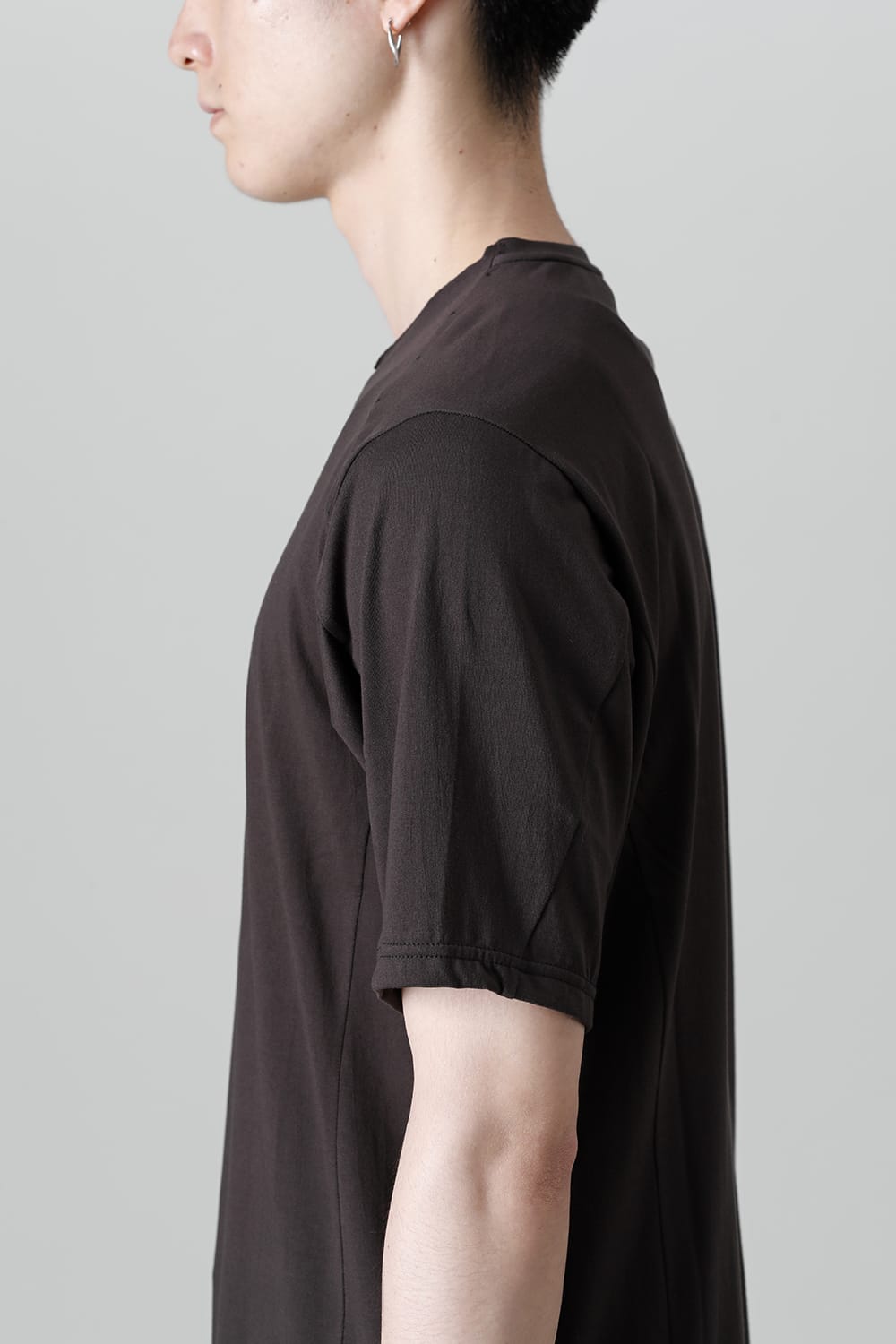 Short sleeve egyptian cotton jersey ( SUVIN )  Espresso