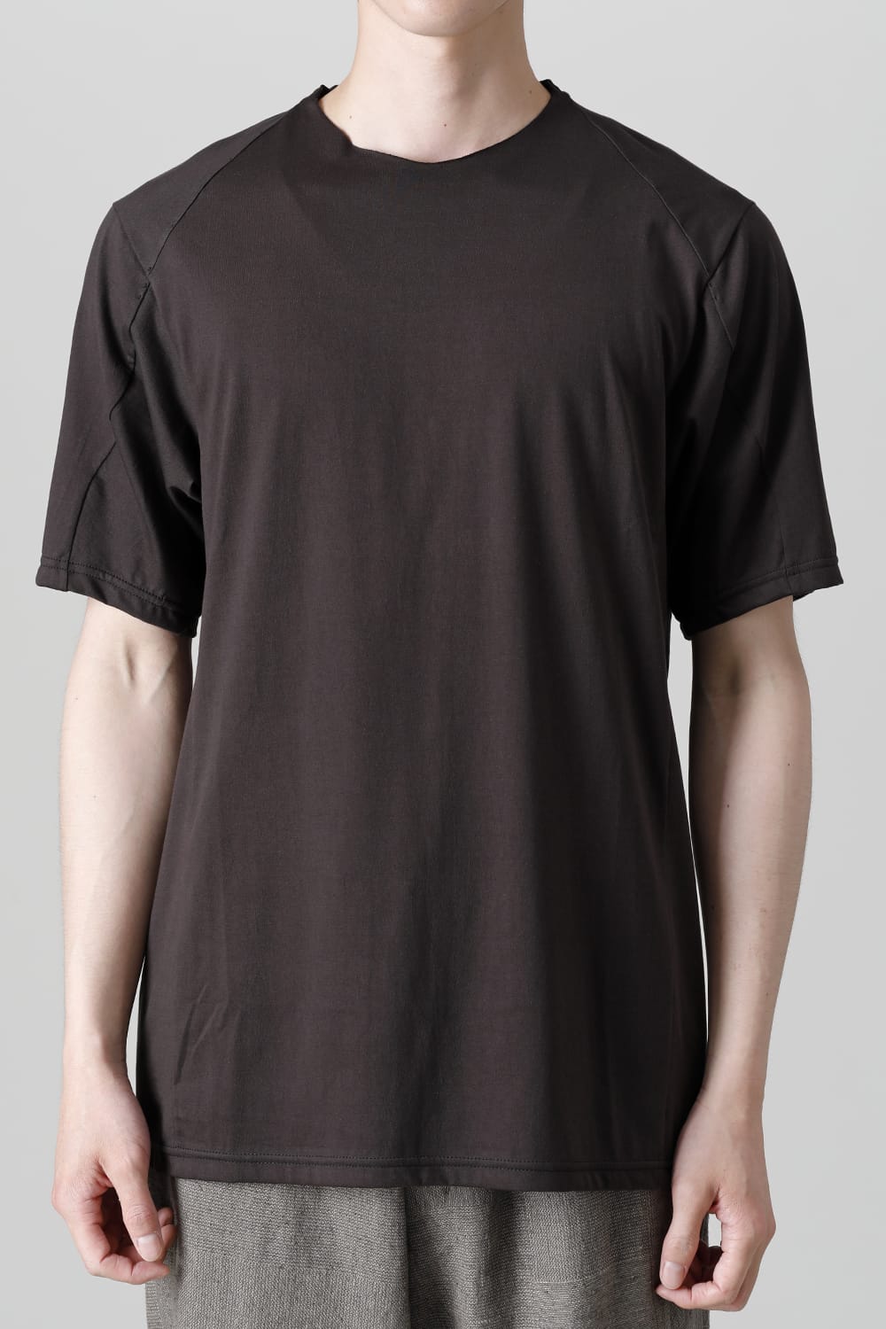 Short sleeve egyptian cotton jersey ( SUVIN )  Espresso