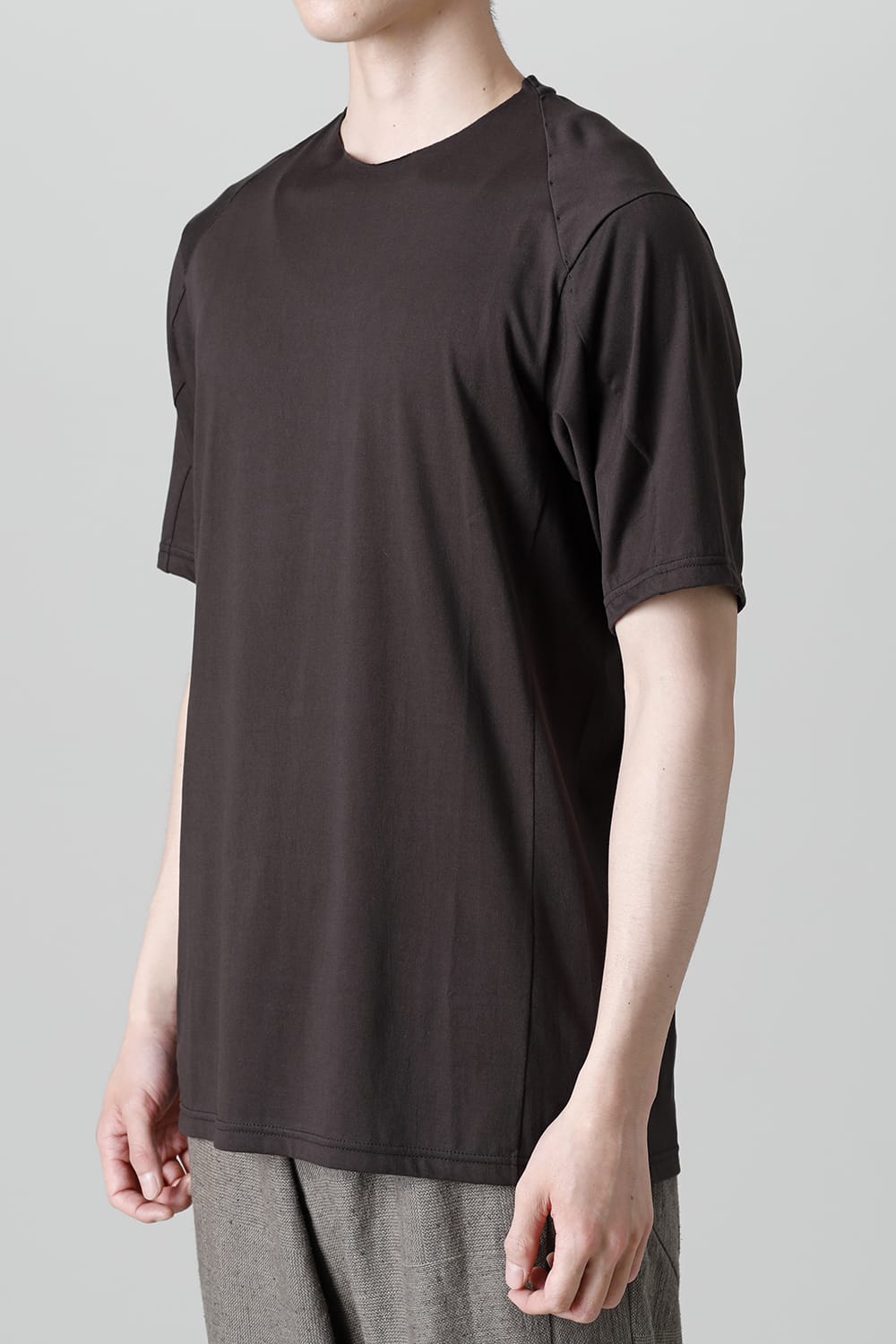 Short sleeve egyptian cotton jersey ( SUVIN )  Espresso