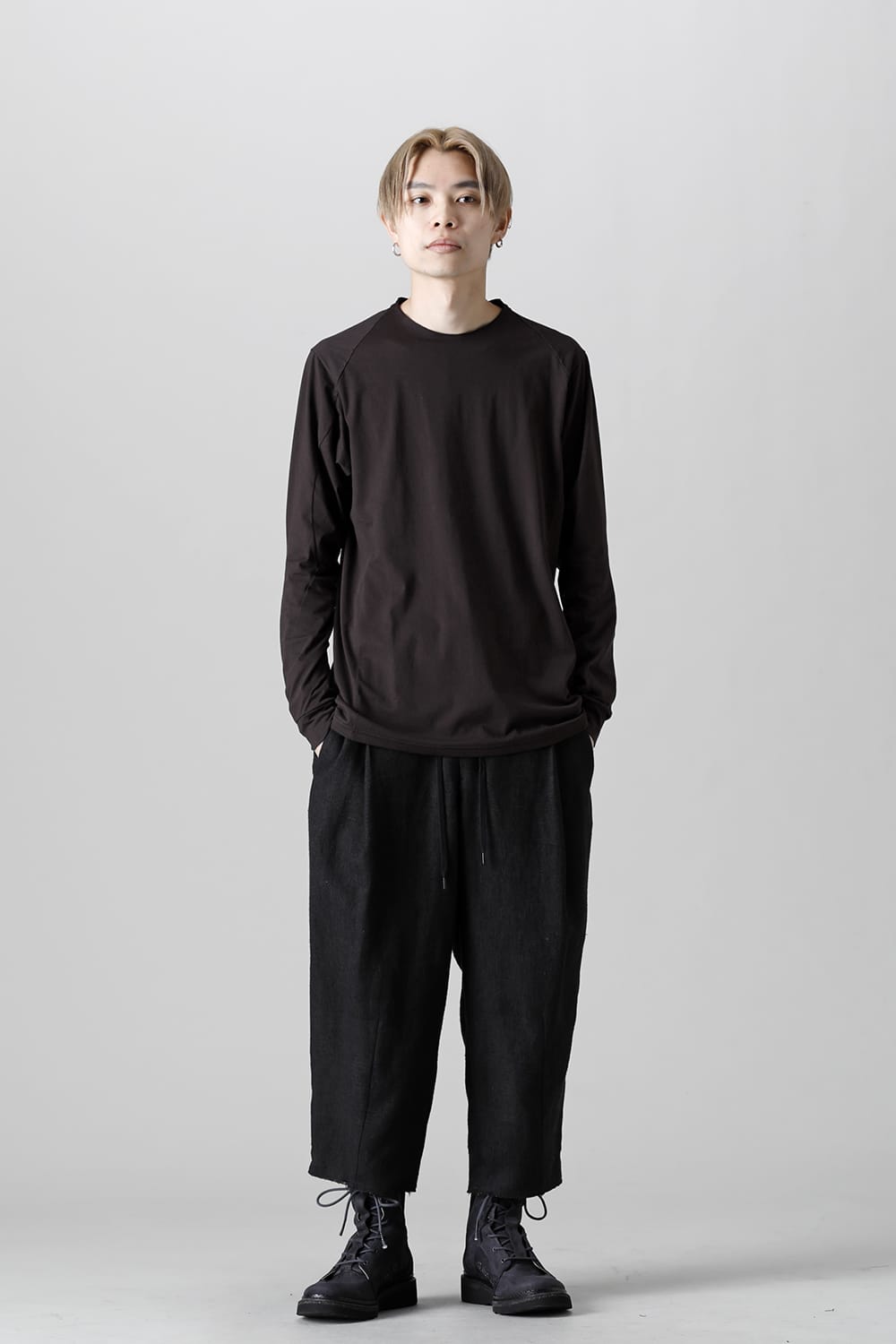 Long sleeve egyptian cotton jersey ( SUVIN )  Espresso