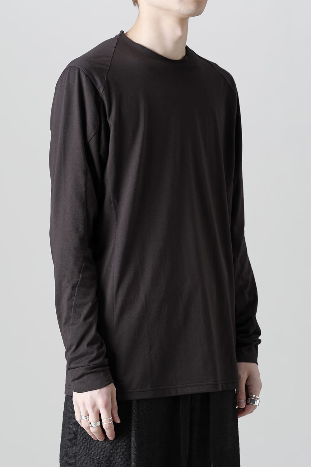 Long sleeve egyptian cotton jersey ( SUVIN )  Espresso