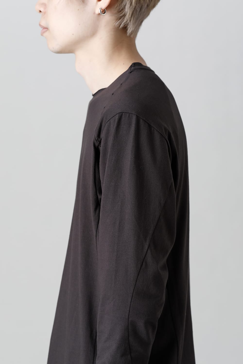 Long sleeve egyptian cotton jersey ( SUVIN )  Espresso