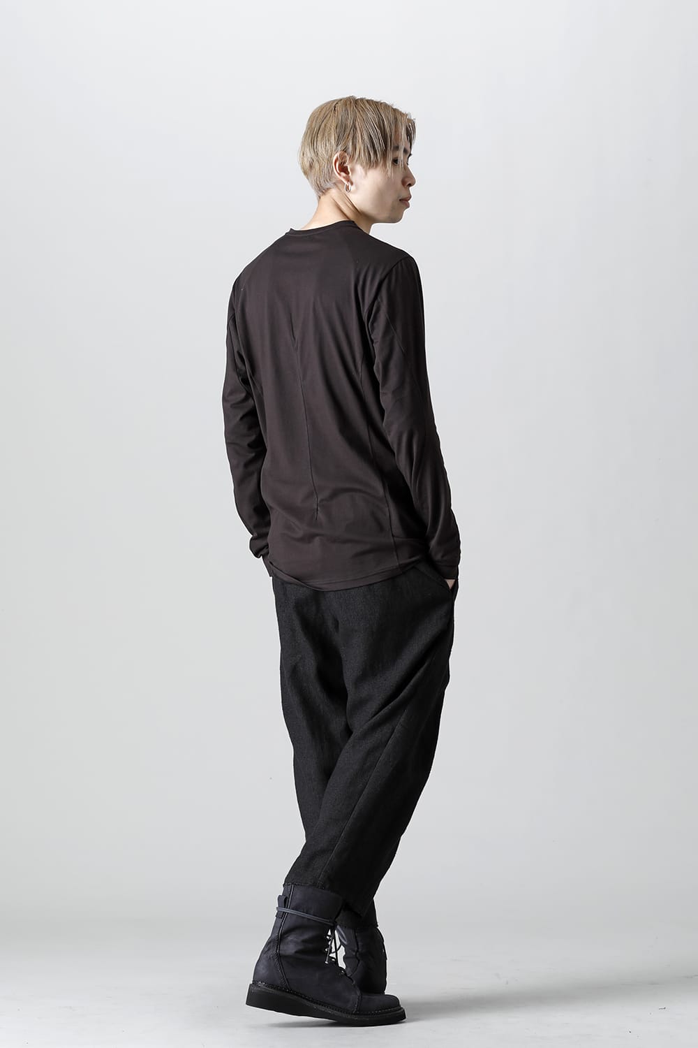 Long sleeve egyptian cotton jersey ( SUVIN )  Espresso